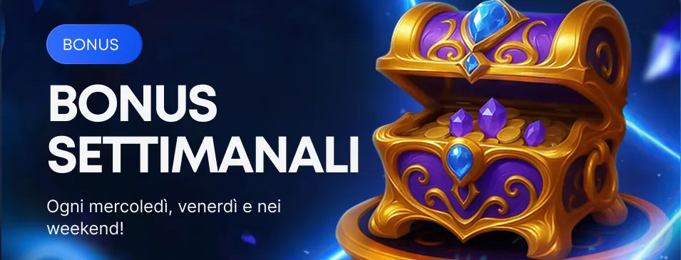 Settimanali bonus casino. 